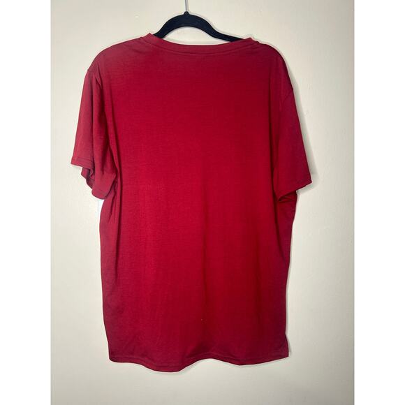 Women’s Size XXL SHEIN Dreamer Color Block T-Shirt Red White Black - Picture 3 of 3